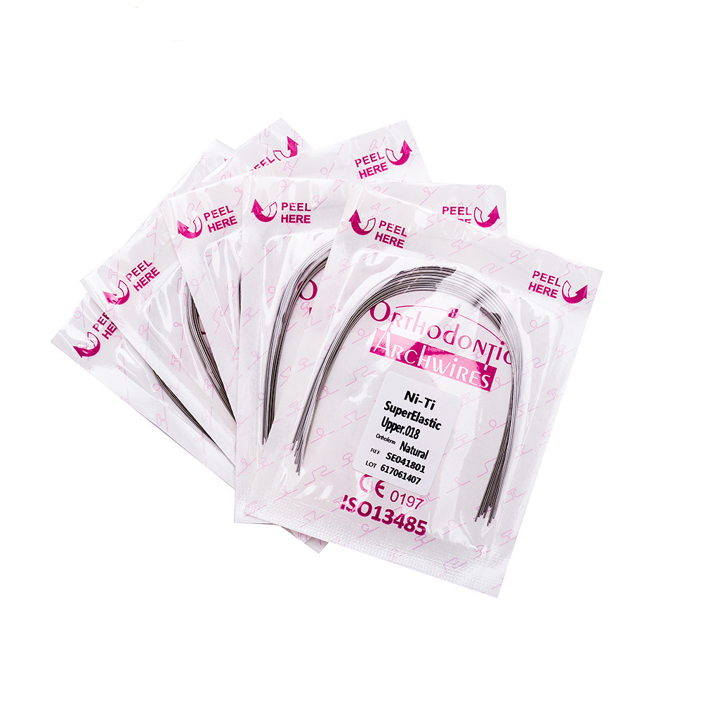 10Pk Dental Ortho Super Elastic Niti Arch Wires Round Upper/Lower Brace Archwire