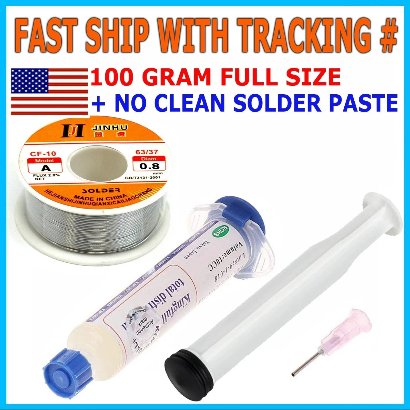 63/37 Tin Rosin Core Solder Wire For Electrical Soldering Sn60 Flux 0.8mm 100g
