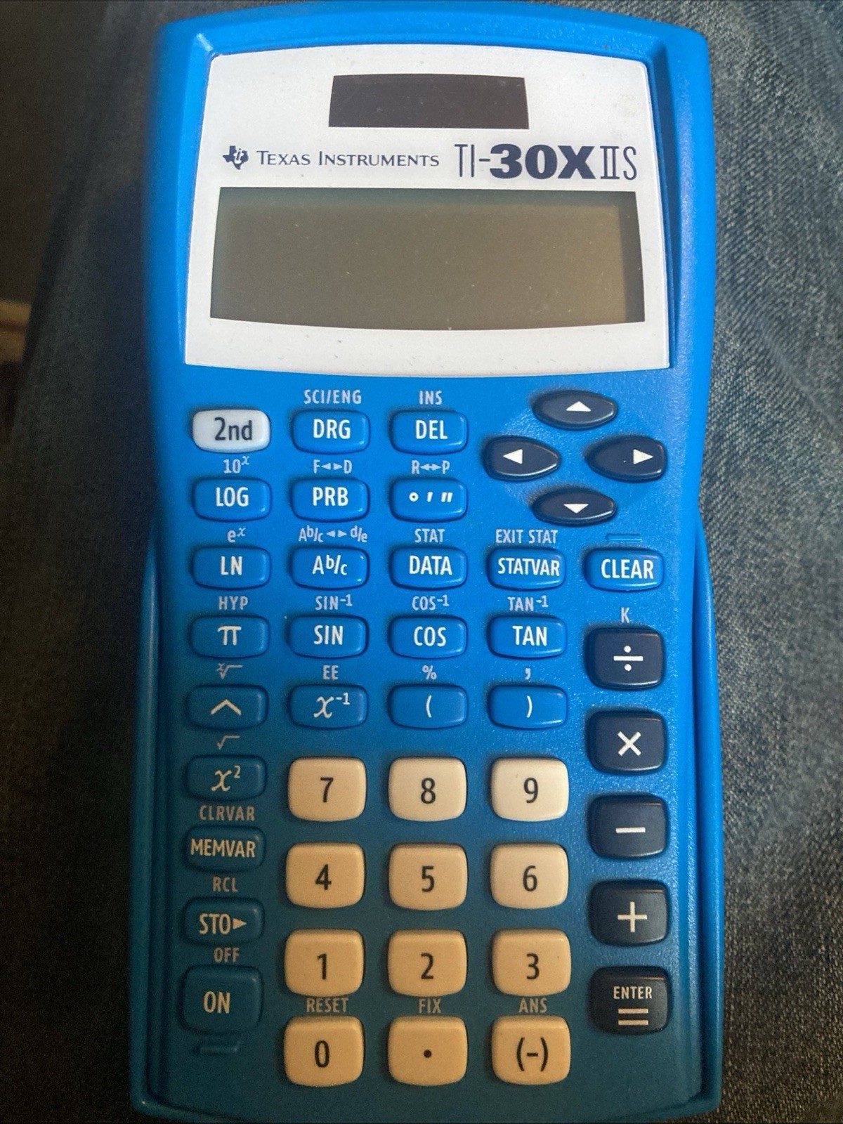 Texas Instruments TI-30X IIS Scientific Calculator Blue + Cover | Tested Working