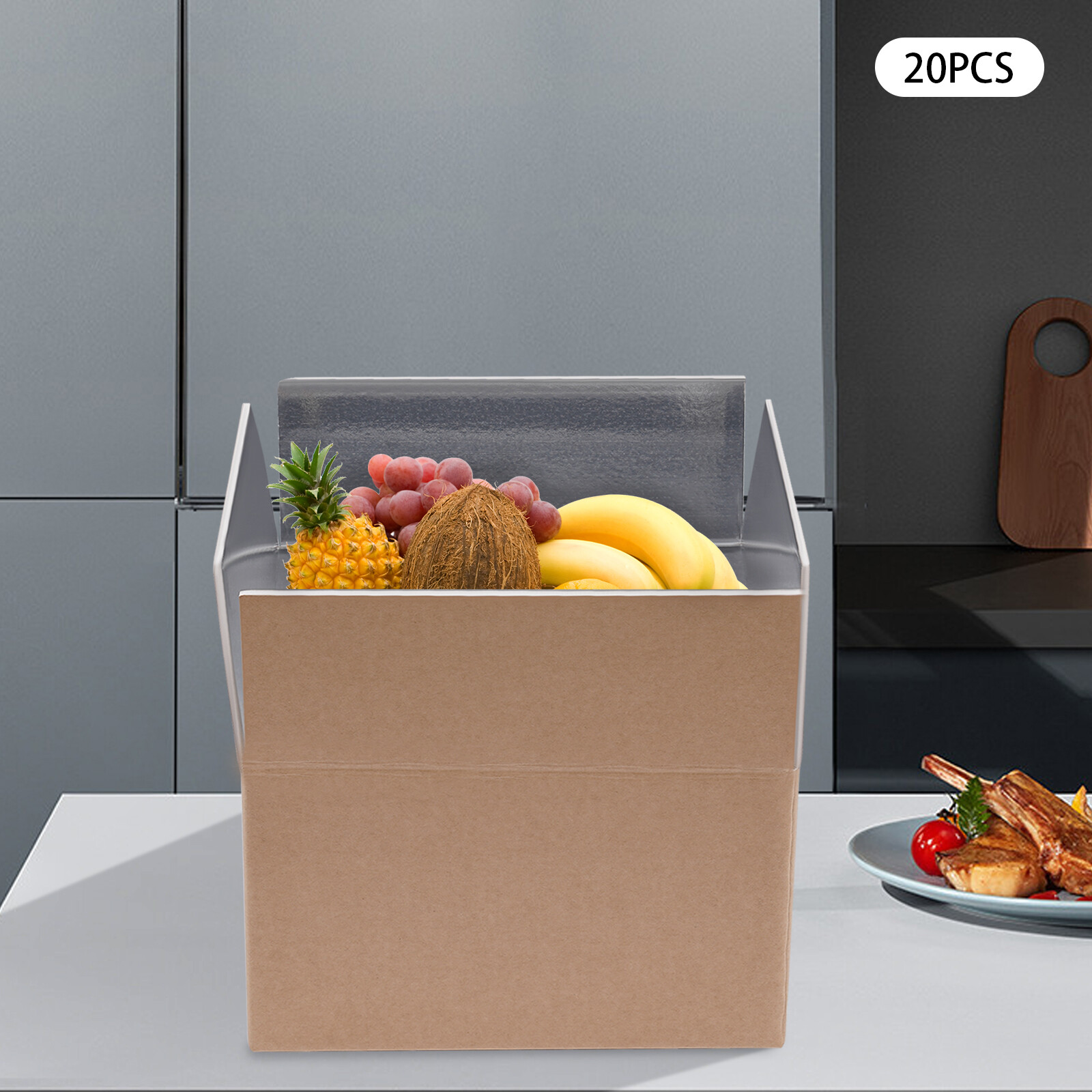20Pcs 200kg/440lbs Box Insulated Shipping Box Cold Shipping Boxes Cooler Box