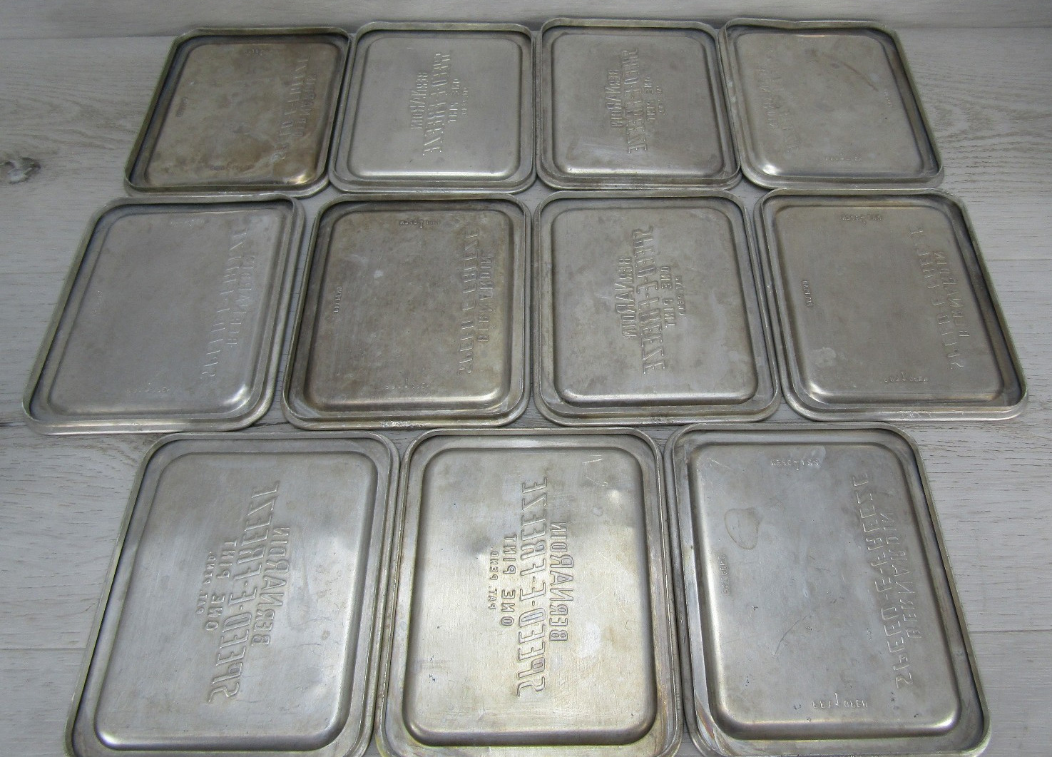 (11 PC) 5.25″x 4.38″ x 1.75″ Metal STORAGE SMALL PARTS CONTAINER STACKABLE