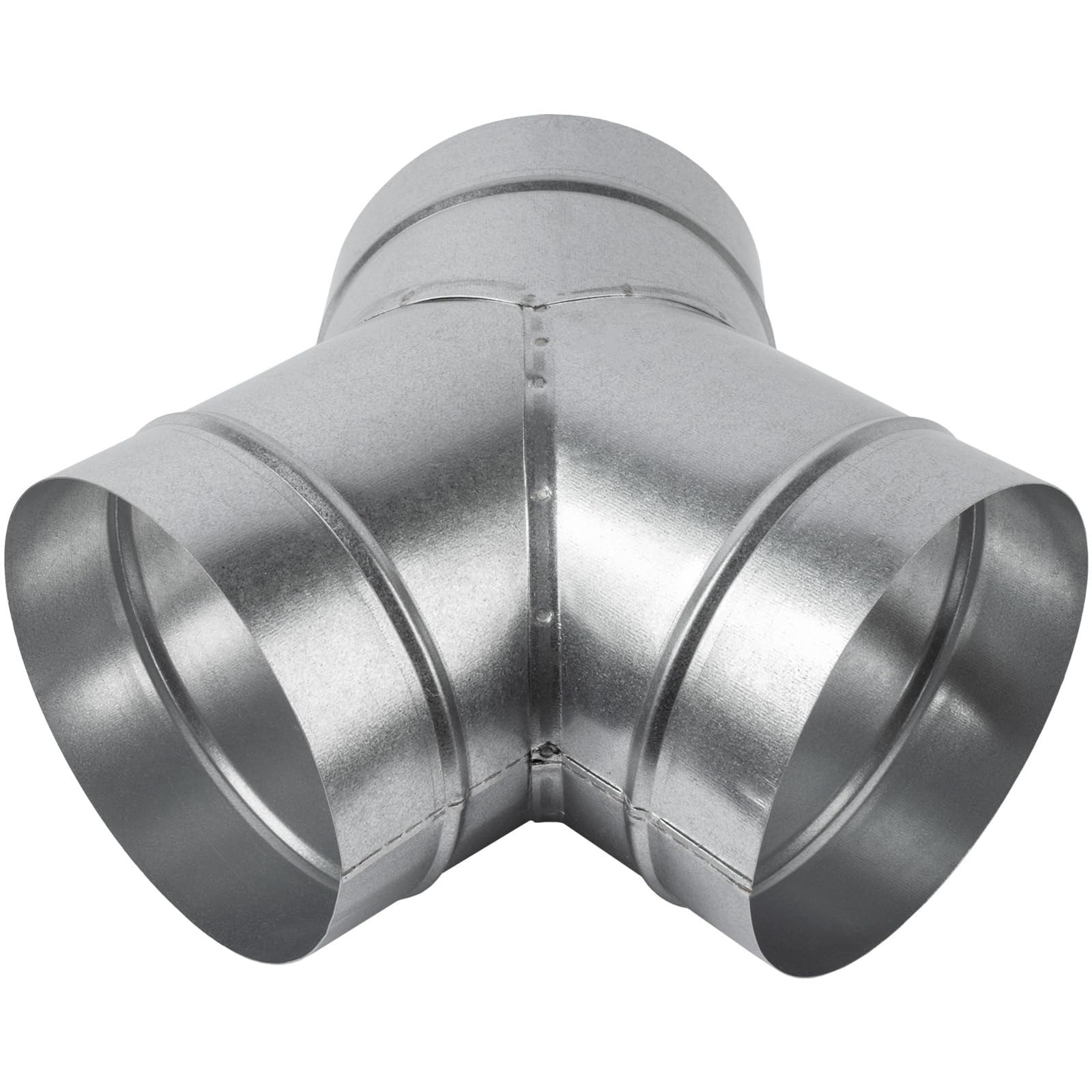 6″ Inch 3 Way Metal Duct Splitter. 60 Degree 3 Way Y Shape Connector. Connect…
