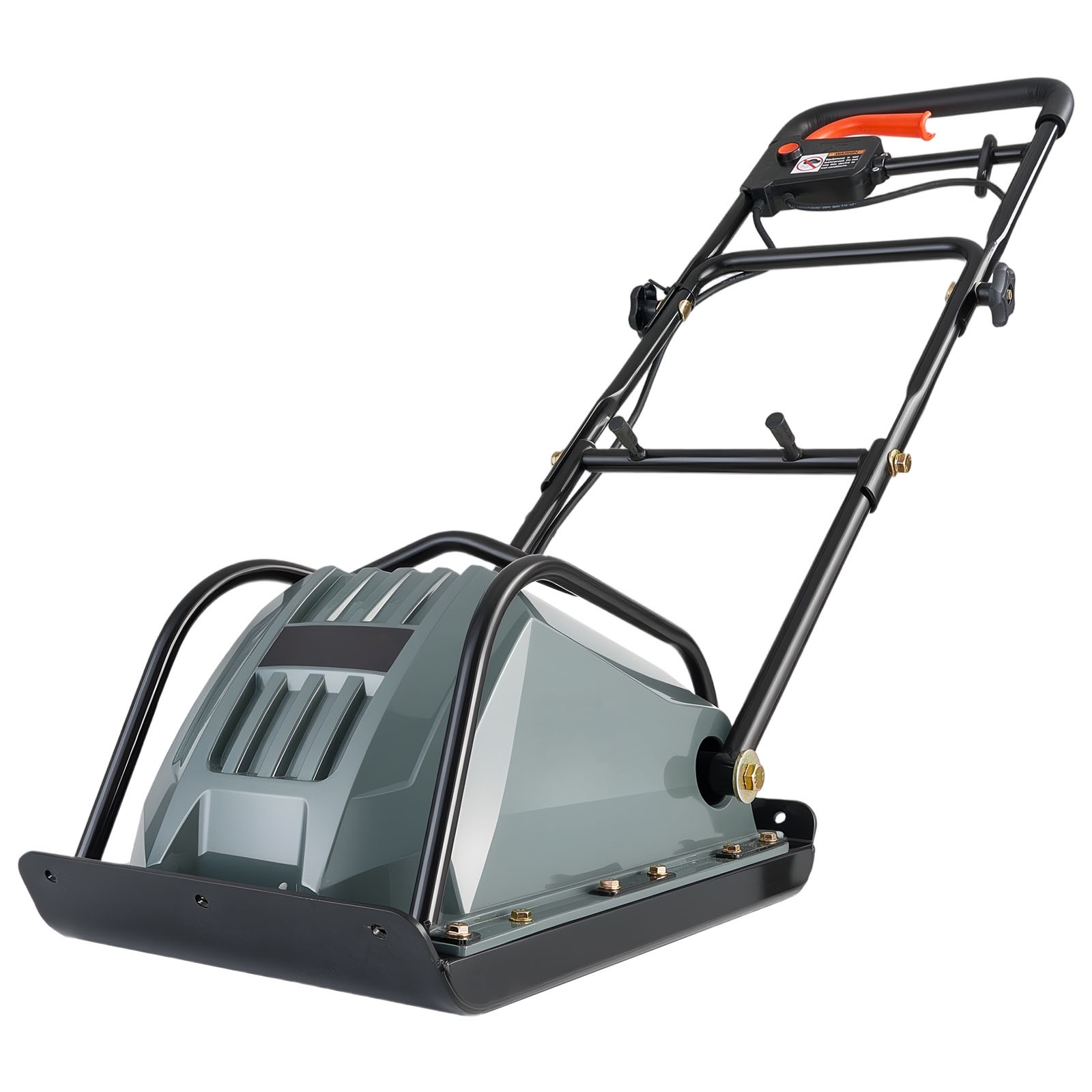 Uimoso 130W Electric Plate Compactor with 5kN Force and 3.9in Compaction Depth