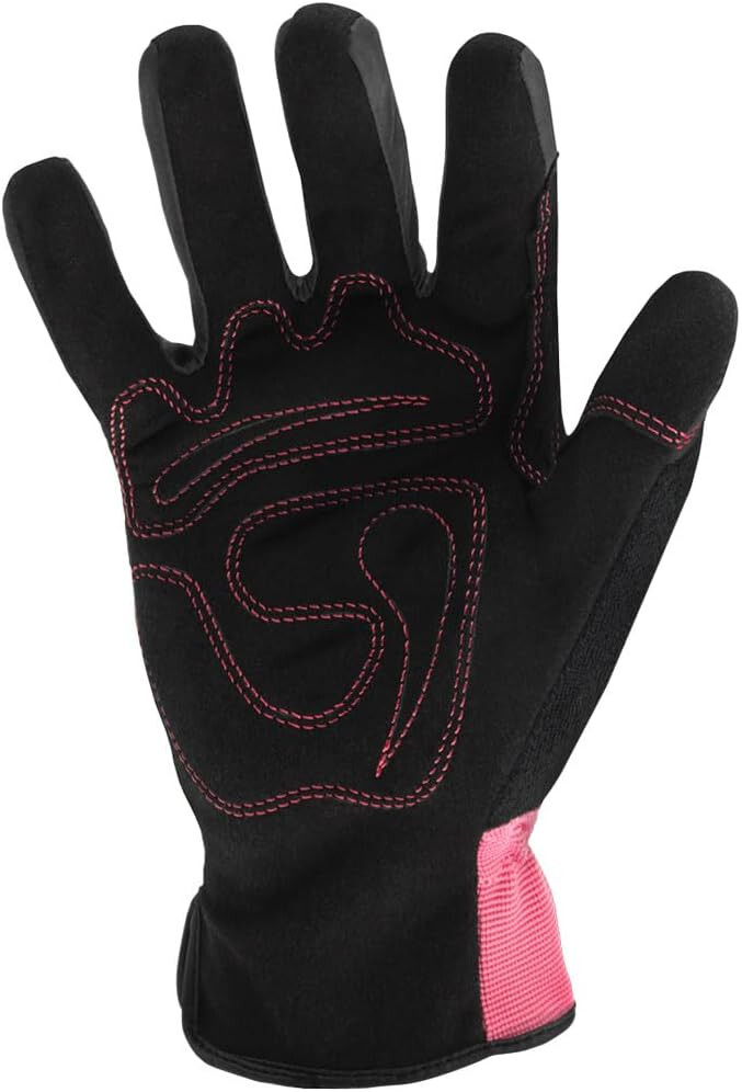 Ironclad Tuff Chix Gloves, All-Purpose, Performance Fit – Pink