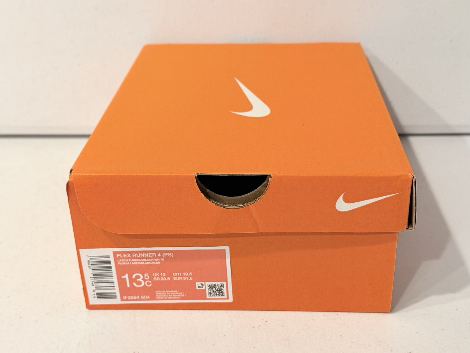 EMPTY BOX ONLY 9x7x3.5 in Nike Flex Runner 4 Little Kid Shoes Size 13.5 NO SHOES