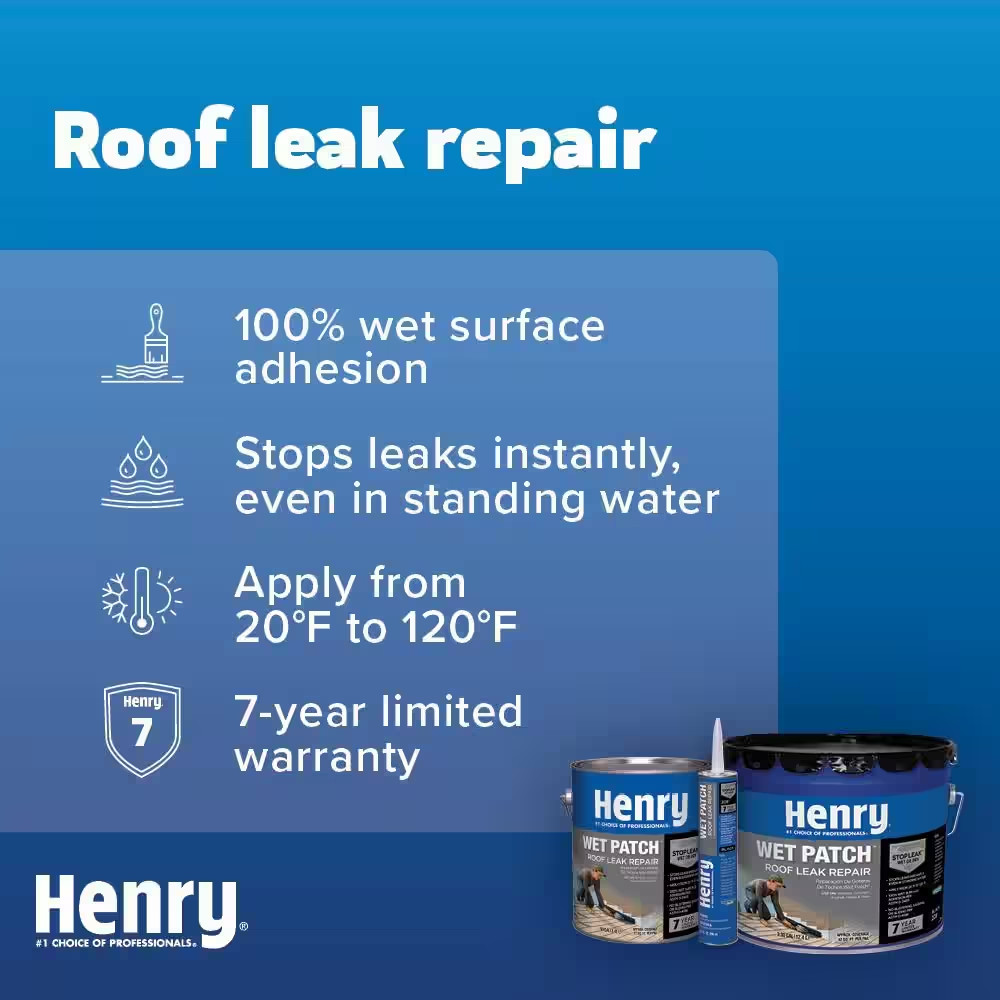 208 Wet Patch Black Roof Leak Repair Sealant Caulk 10.1 oz.
