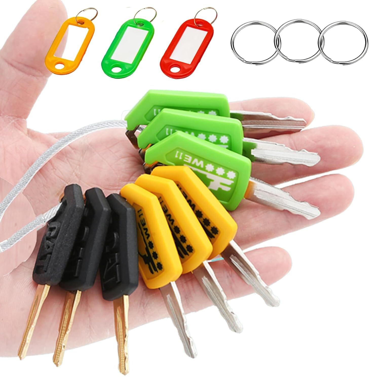 New 9PCS CAT Caterpillar 5P-8500 Heavy Equipment Ignition Keys 5P8500 Excavator
