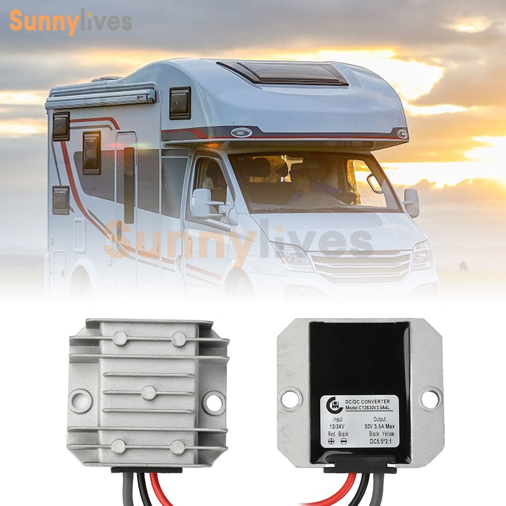 DC 12V24V to DC 30V 3.5A Power Cord Converter Boost Conversion Module Waterproof