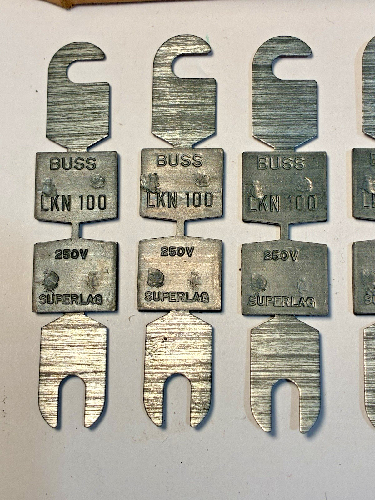 Bussman LKN-100 250V Fuse Super Lag Renewal Links SET Of 4 FREE SHIPPING!