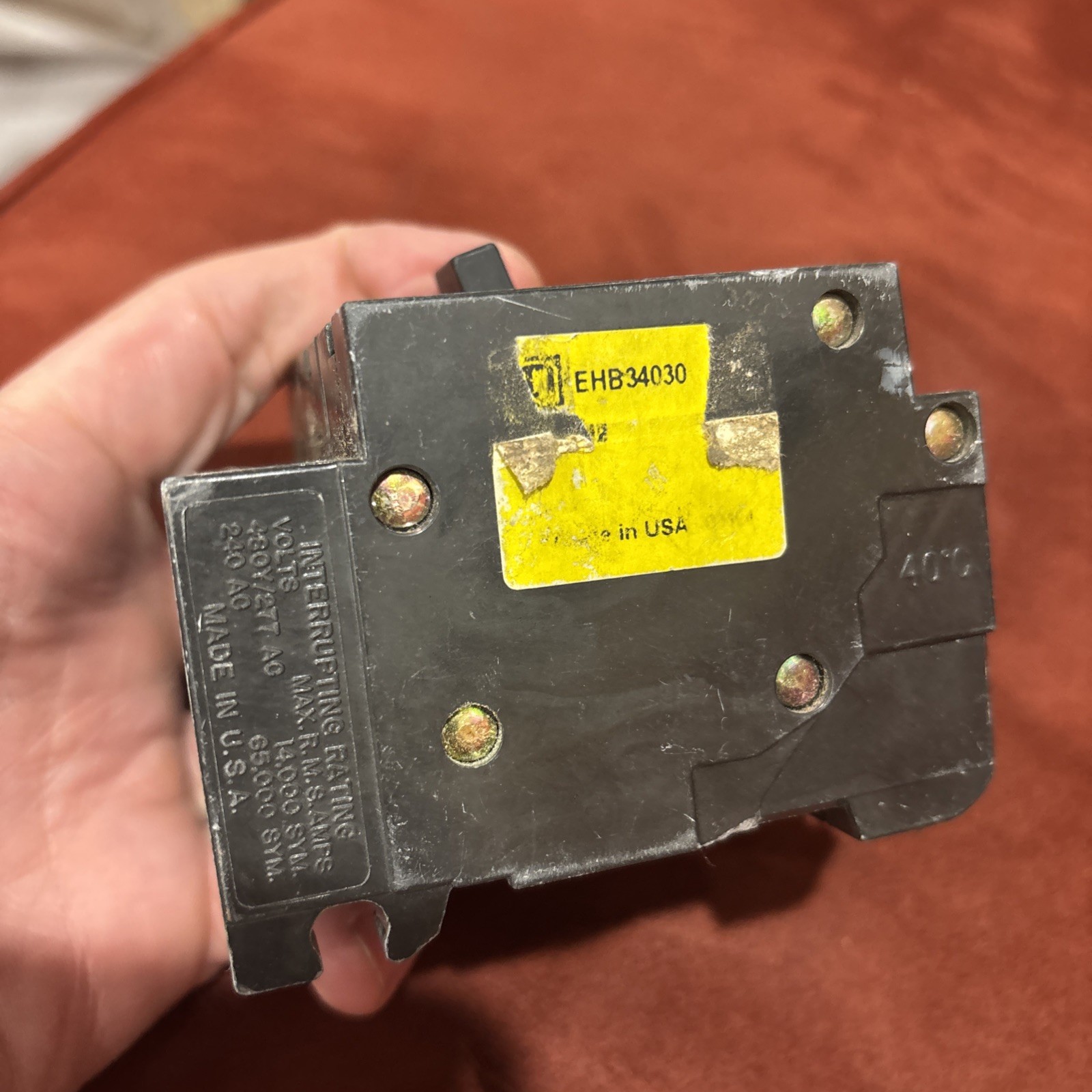 Square D EHB34030 30A 3Pole Circuit Breaker