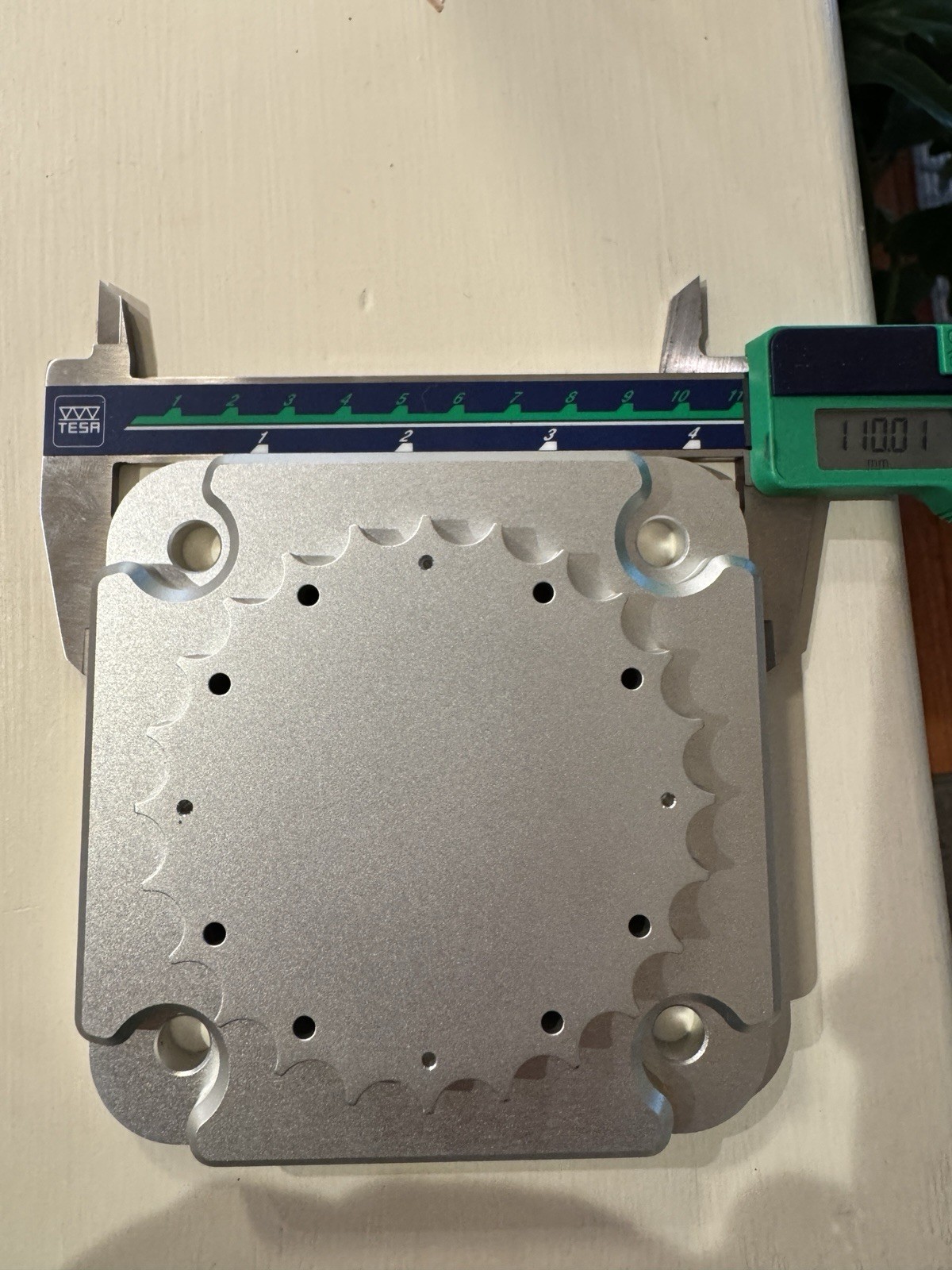 Ouster OS1 Lidar Aluminum Base Plate Mount ONLY. Rev6 Or Rev7
