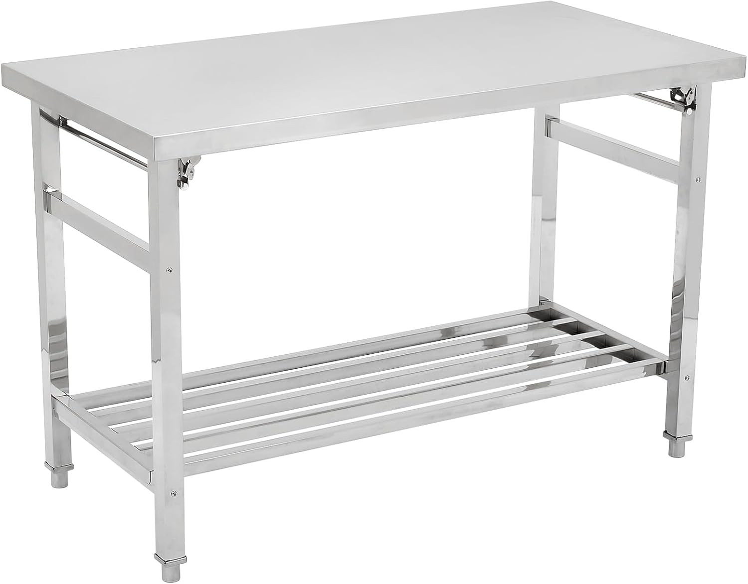 Sturdy 24×48 Inch Stainless Steel Prep Table – 500 LBS Capacity