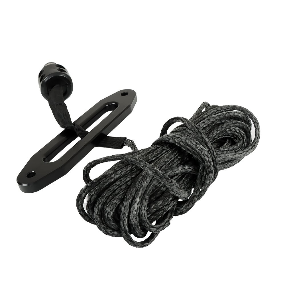 1/4″x 50′ Synthetic Winch Rope Line Recovery Cable 8500LBS For ATV UTV W/ Sheath