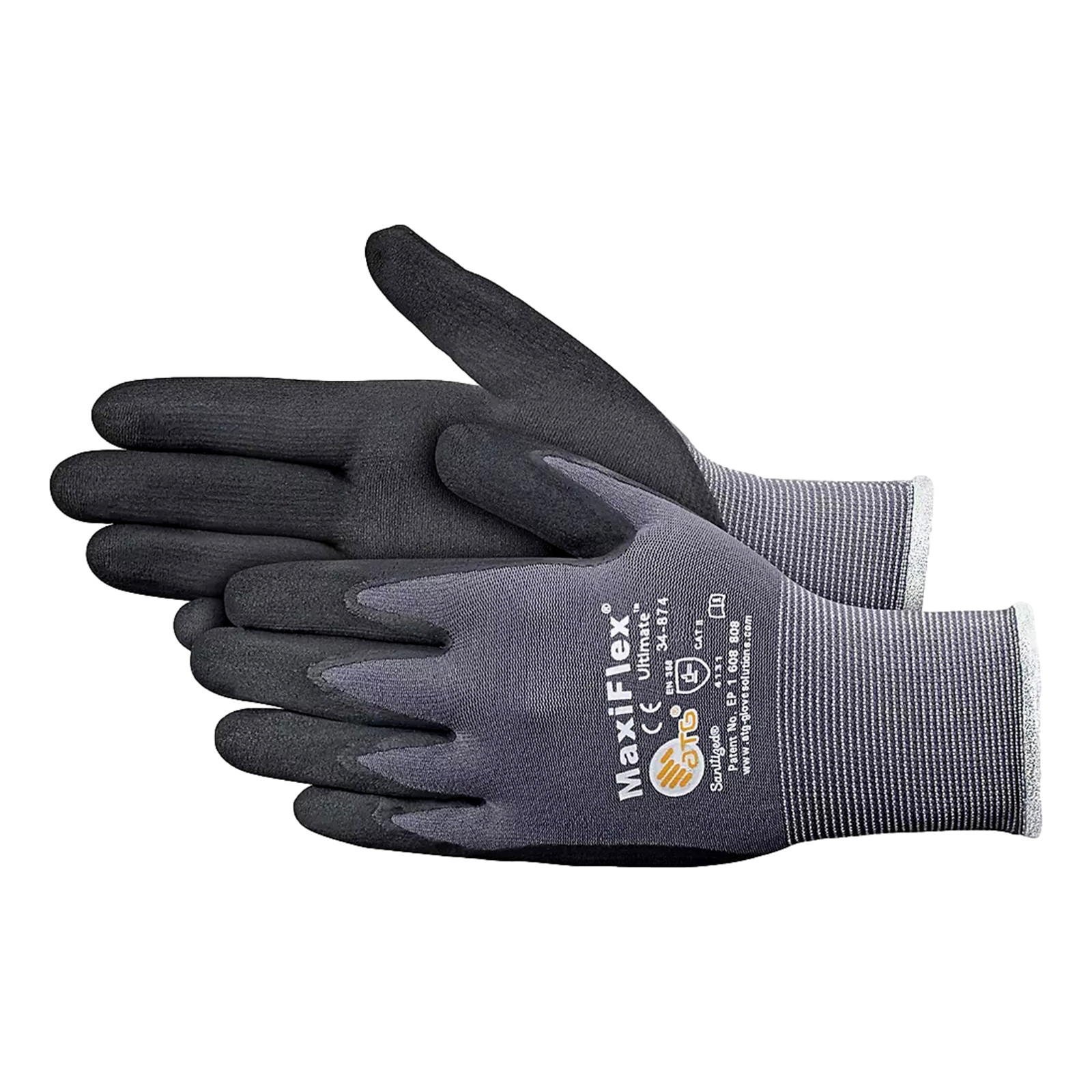 MaxiFlex 34-874 Ultimate Gloves Black Nylon/Nitrile – Industrial Work Gloves