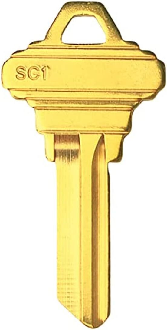 10PCS SC1 KEY BLANKS FOR LOCKSMITH FITS SC1KSET BRASS FINISH SC1 KEY BLANK