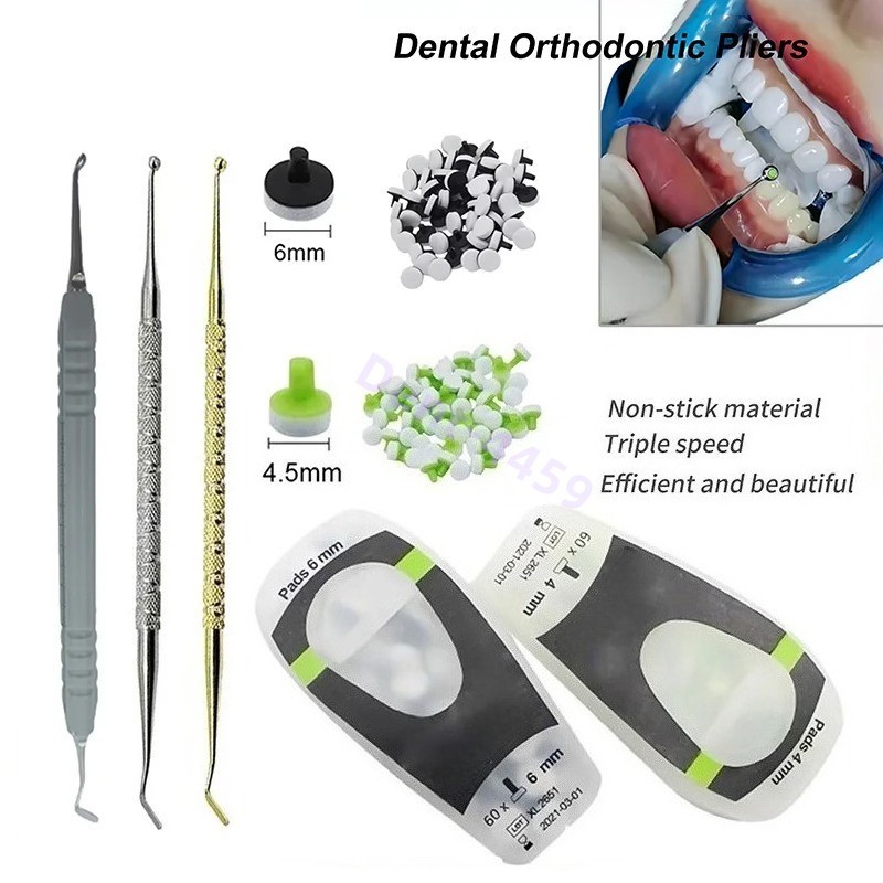 Dental OptraSculpt Veneer Composite Resin Filling Spatula Handle Foam Pads Kit