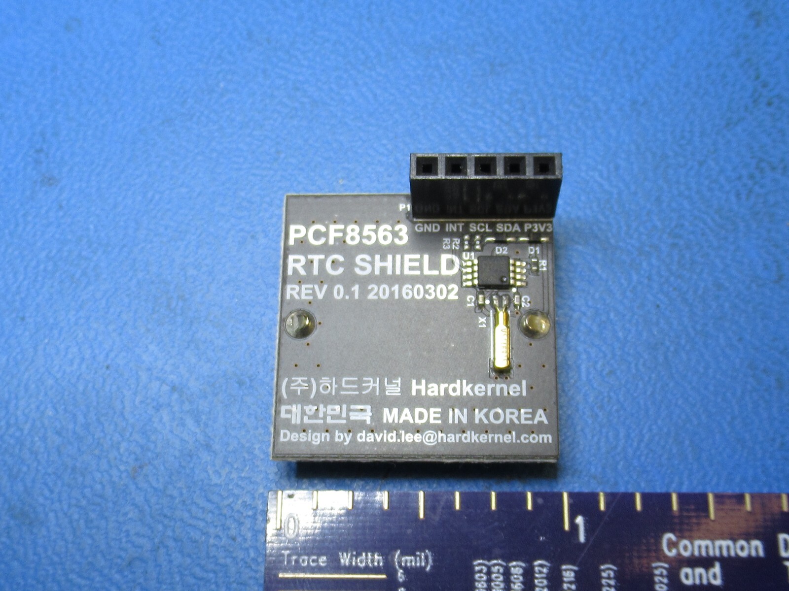 (1) RTC REAL TIME CLOCK SHIELD HARDKERNEL ODROID C2 C4 REV 0.1 w/ CR2032 BATTERY