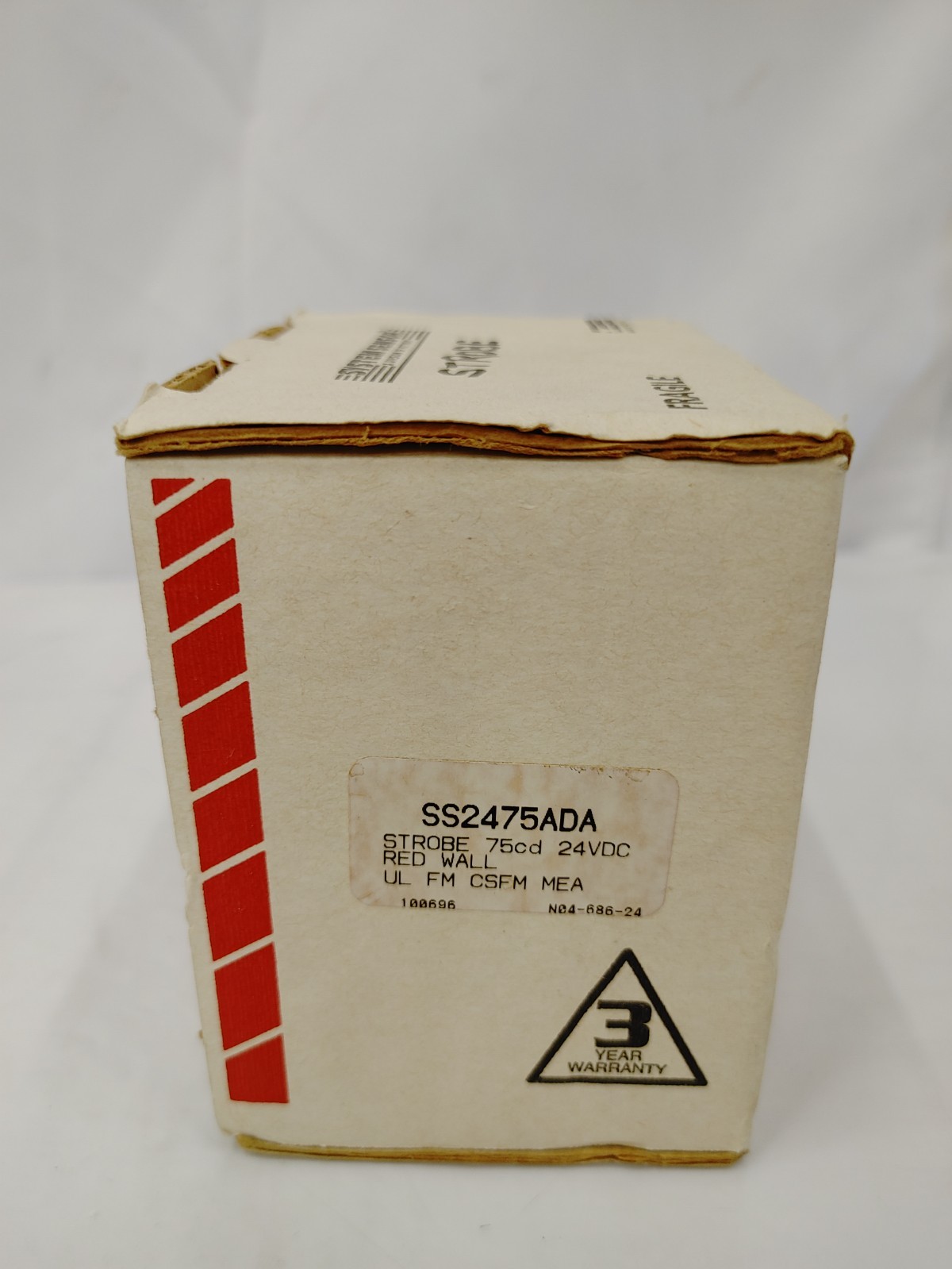 SYSTEM SENSOR RED FIRE ALARM STROBE SS2475ADA