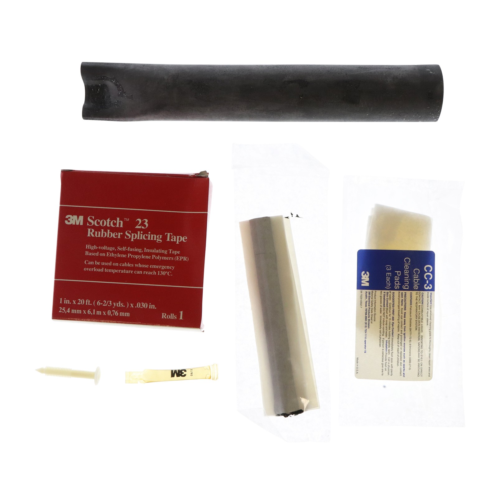 3M 5318 MOTOR LEAD PIGTAIL SPLICE KIT FOR UNSHIELDED CABLES, #1/0, 1000V