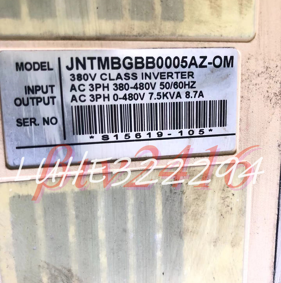 JNTMBGBB0005AZ-OM JNTMBGBB0005AZOM 4KW 380V TECO SPEECON 7200MA Inverter USED