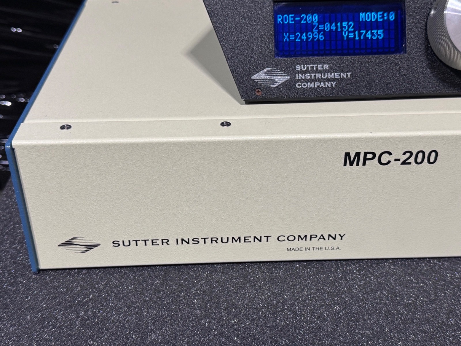 SUTTER INSTRUMENT MPC-200 Controller with MP-225 MICROMANIPULATOR and ROE-200