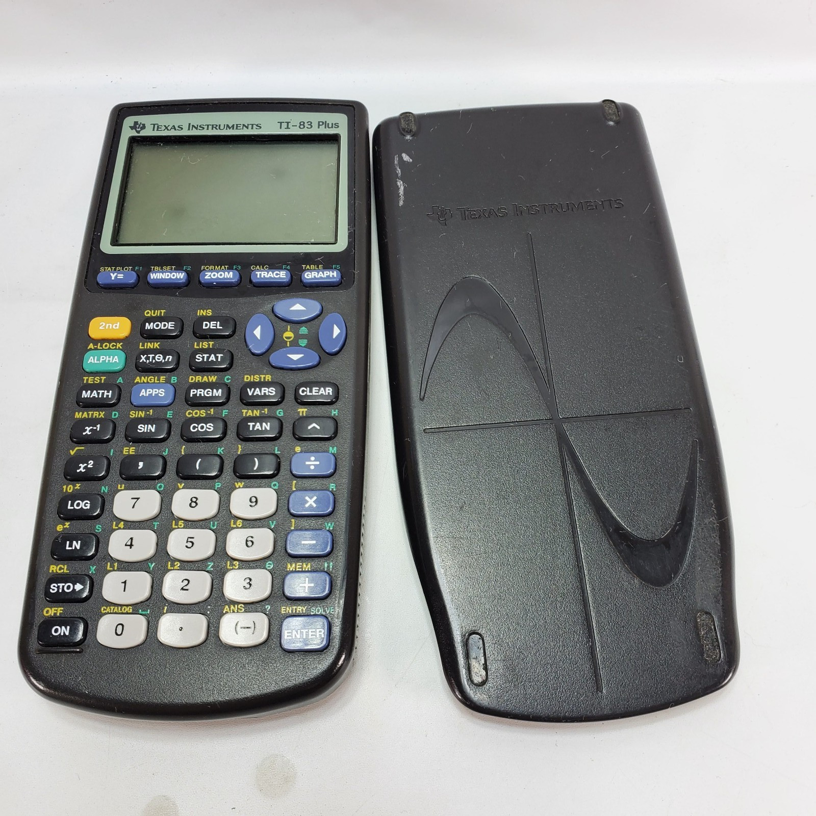 Texas Instruments Ti-83 Plus Graphing Calculator Cover TESTED Dark Spot