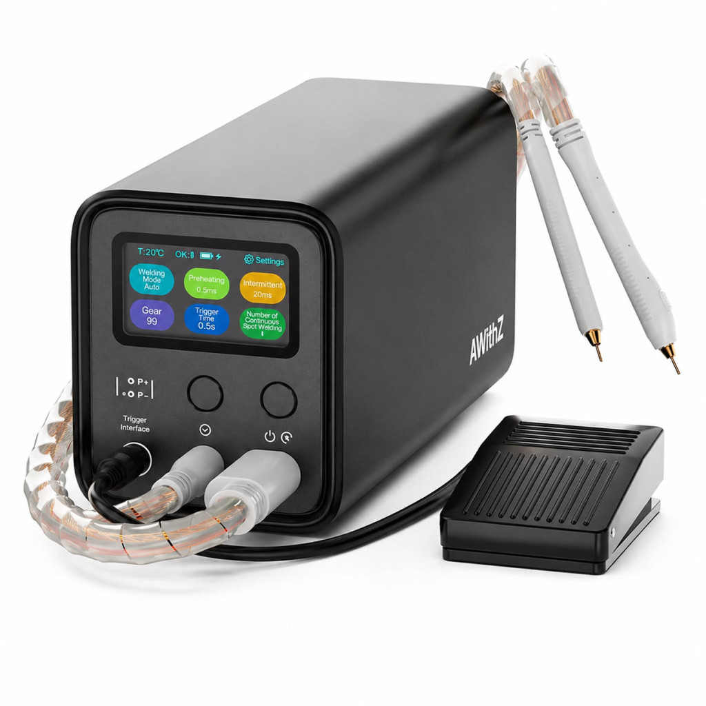 AWithZ 10.5KW Spot Welder Super Farad Capacitor Spot Welding Machine For 18650