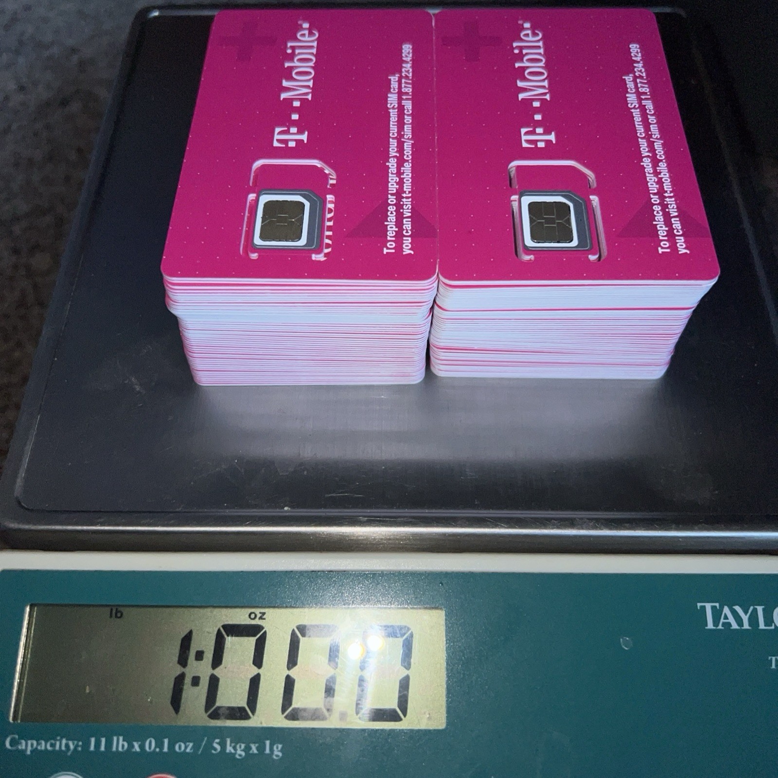 1250 SIM Cards Bulk Lot ~12.5 LBS Electronic Scrap Telecom Cards