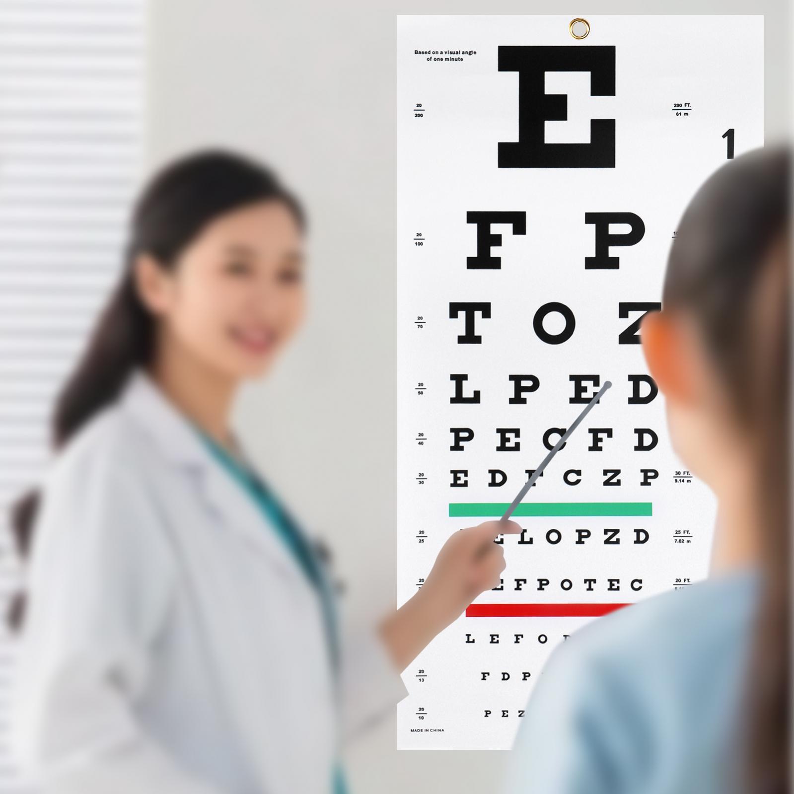 Eye Chart Eye Testing Chart Visual Acuity Measuring Eye Charts Set for Eye Exam