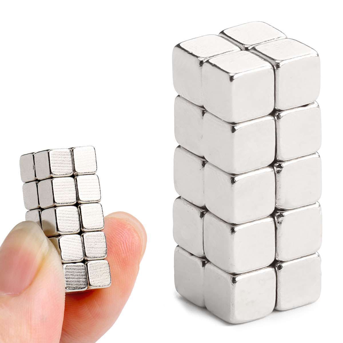 20-100Pcs Square Block Strong Magnets Rare Earth Neodymium N38 Cube 4mmx4mmx4mm