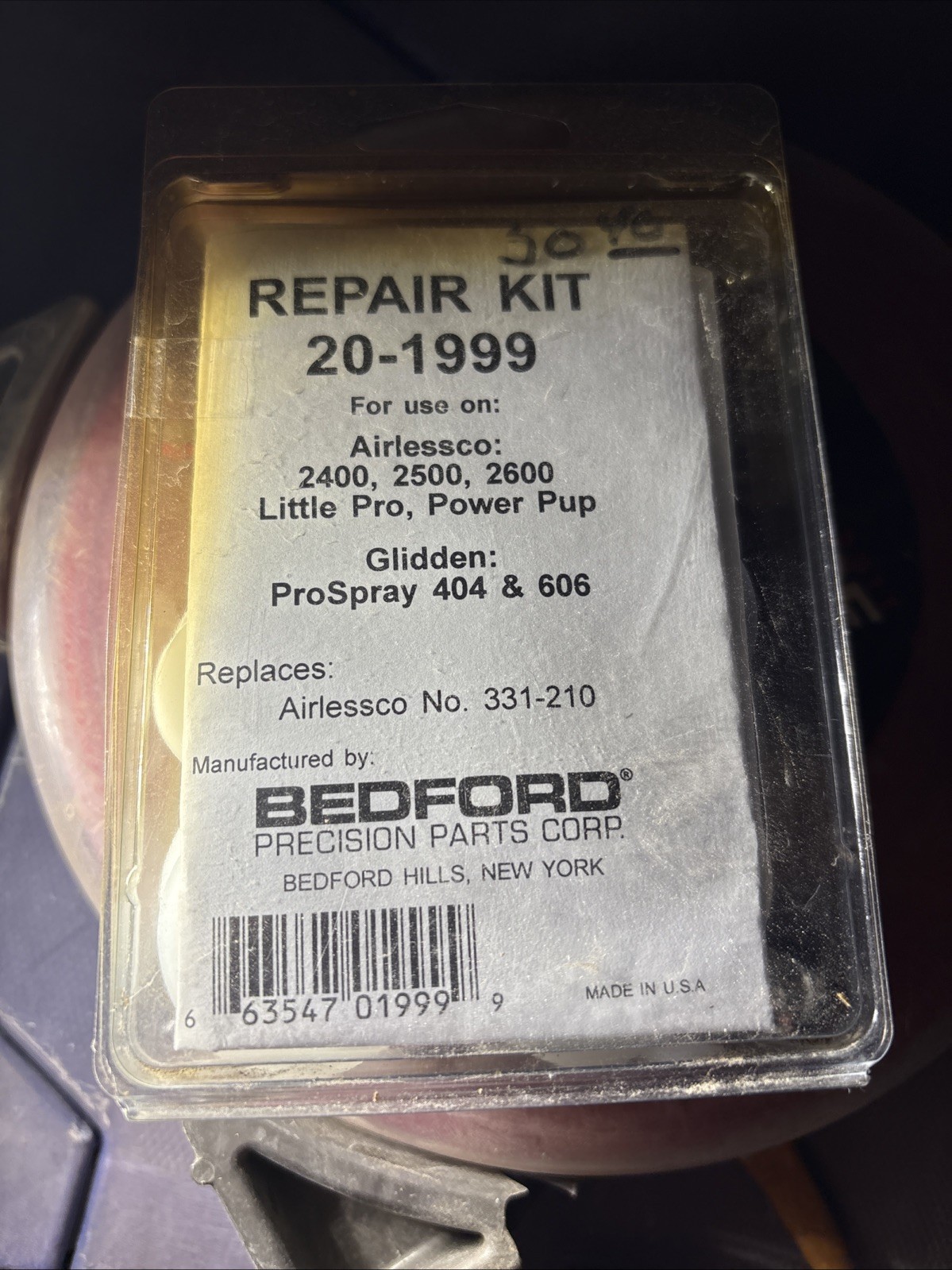 Repair Kit for Little Pro Power Pup 2400, 2500 & 2600, Replaces Airlessco 331210