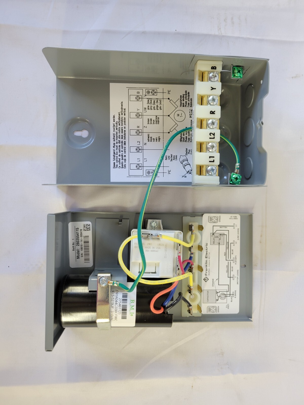 Franklin Electric 0.5 HP 50 Hz 220V Control Box 2803554115