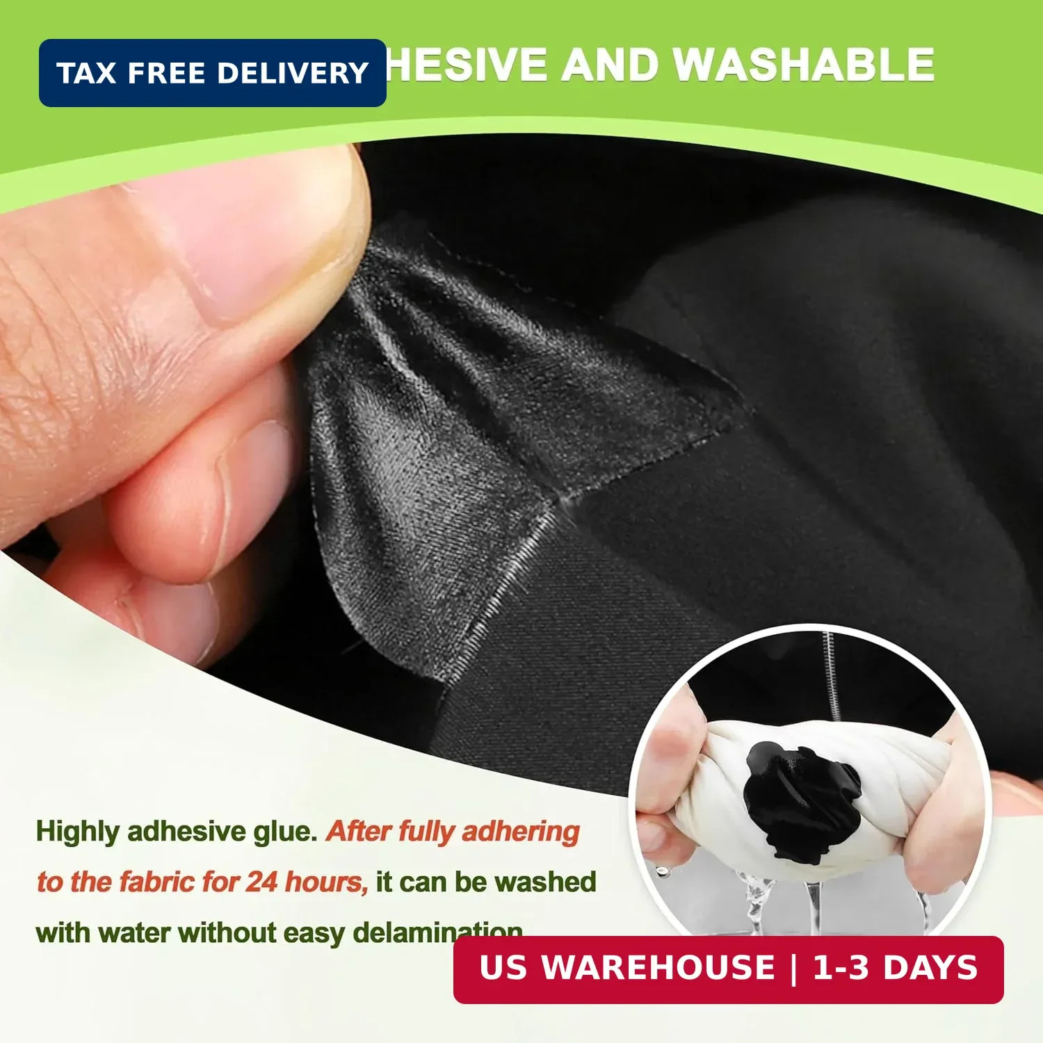7x9in Nylon Repair Patch，Tent Repair Kit，Self Adhesive Waterproof Fabric Rep