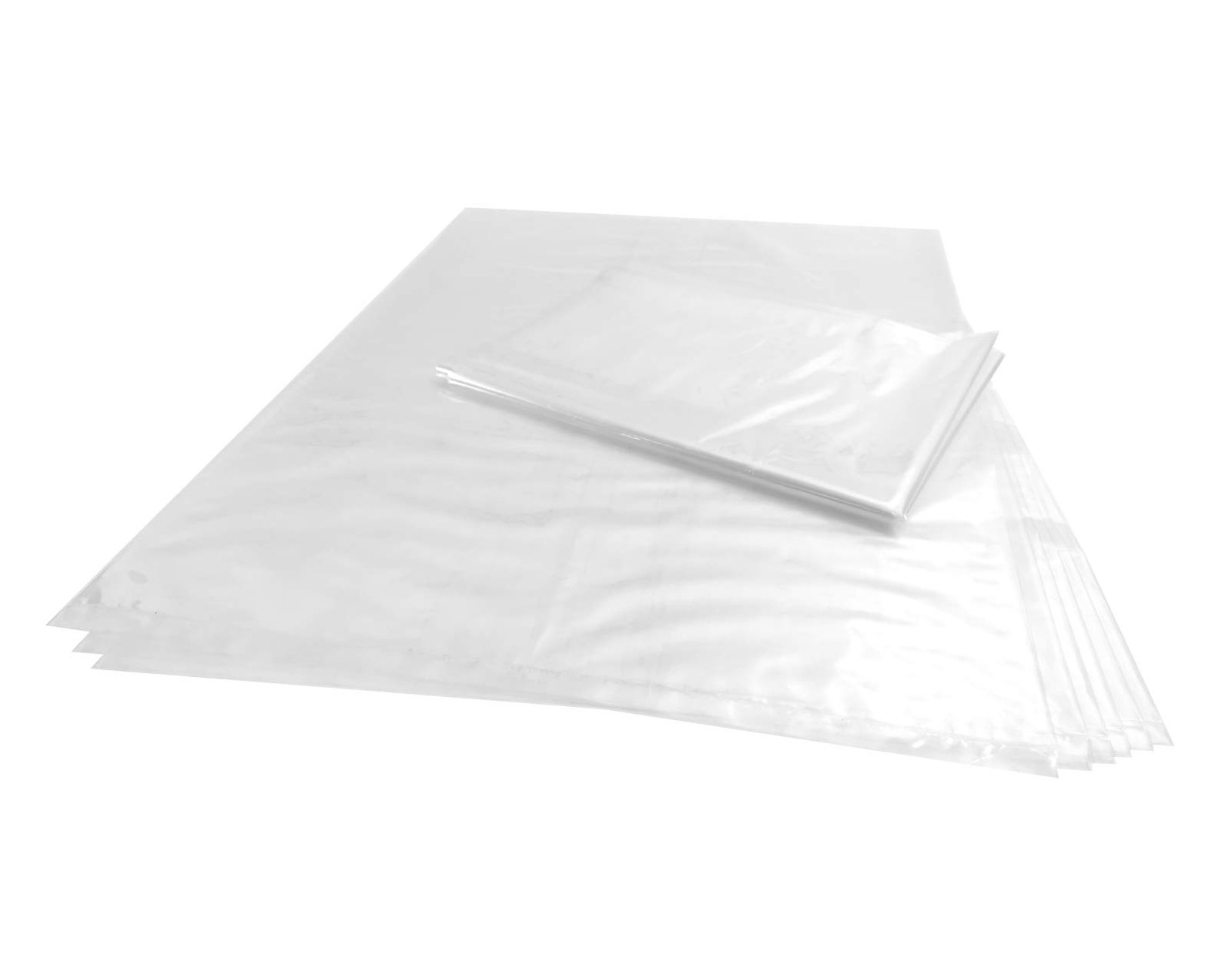 Wowfit 10 CT 24×36 Inch Clear Plastic Flat Open Poly Bags, 1.6 Mil Food-Grad…
