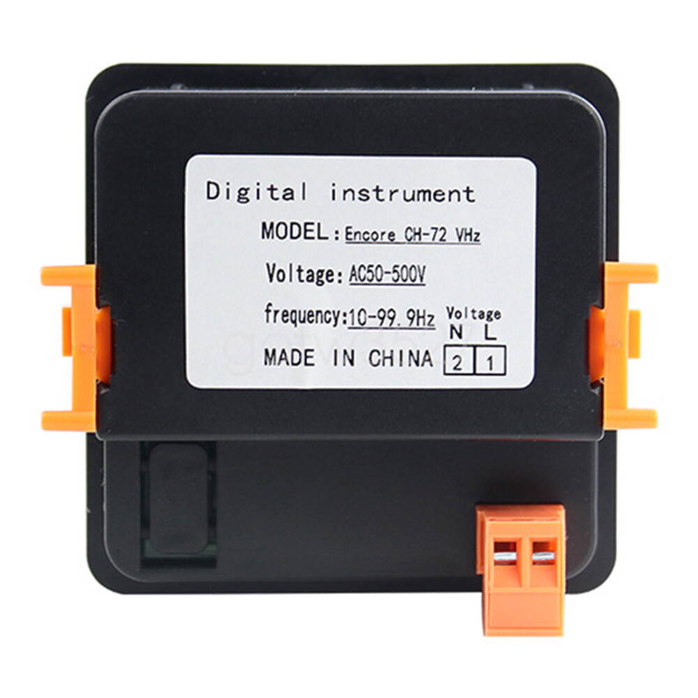 AC50-500V Voltage Frequency Meter Digital LED Display Voltage Tester 10.0-99.9Hz