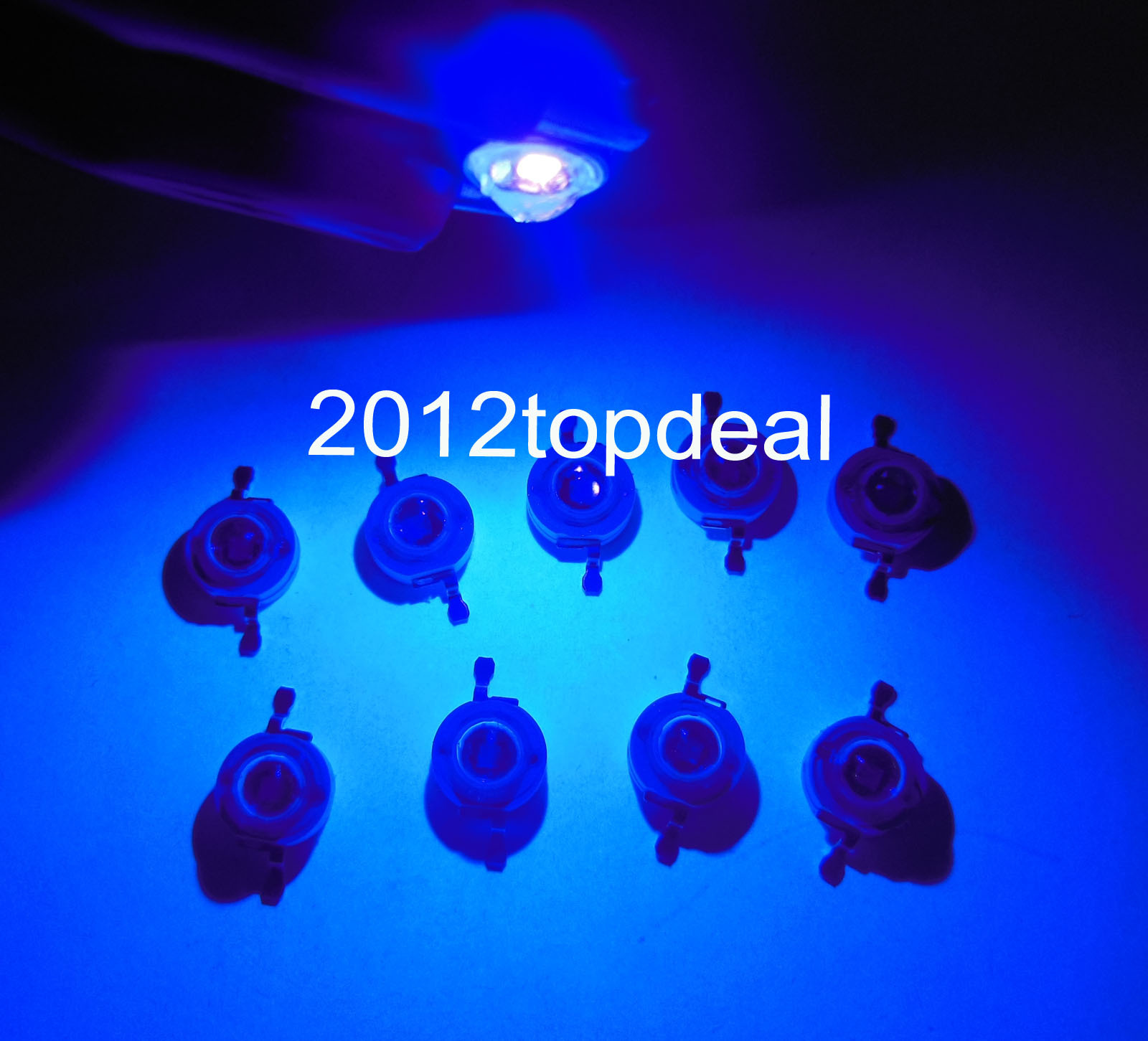 NEW 10pcs 3W UV 395-405nm LED ultraviolet LED High Power Dioders bead DIY