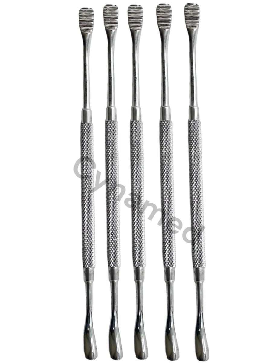 Howard Bone File #12 Double-Ended with Knurled Grip Dental Stainless Steel Tools
