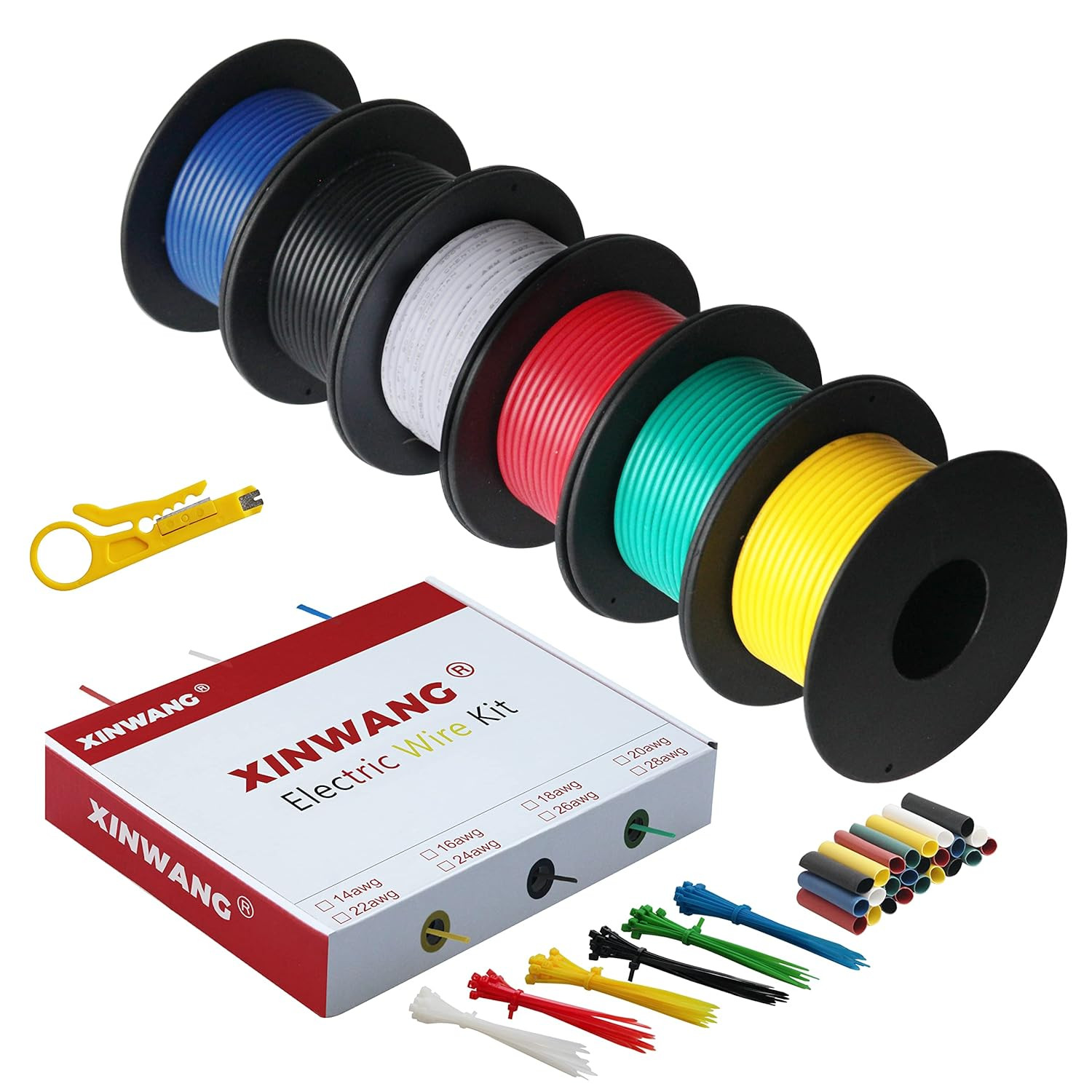 18 Gauge Electrical Wire,18 awg Wire- 18 Gauge Stranded Tinned Copper Wire with