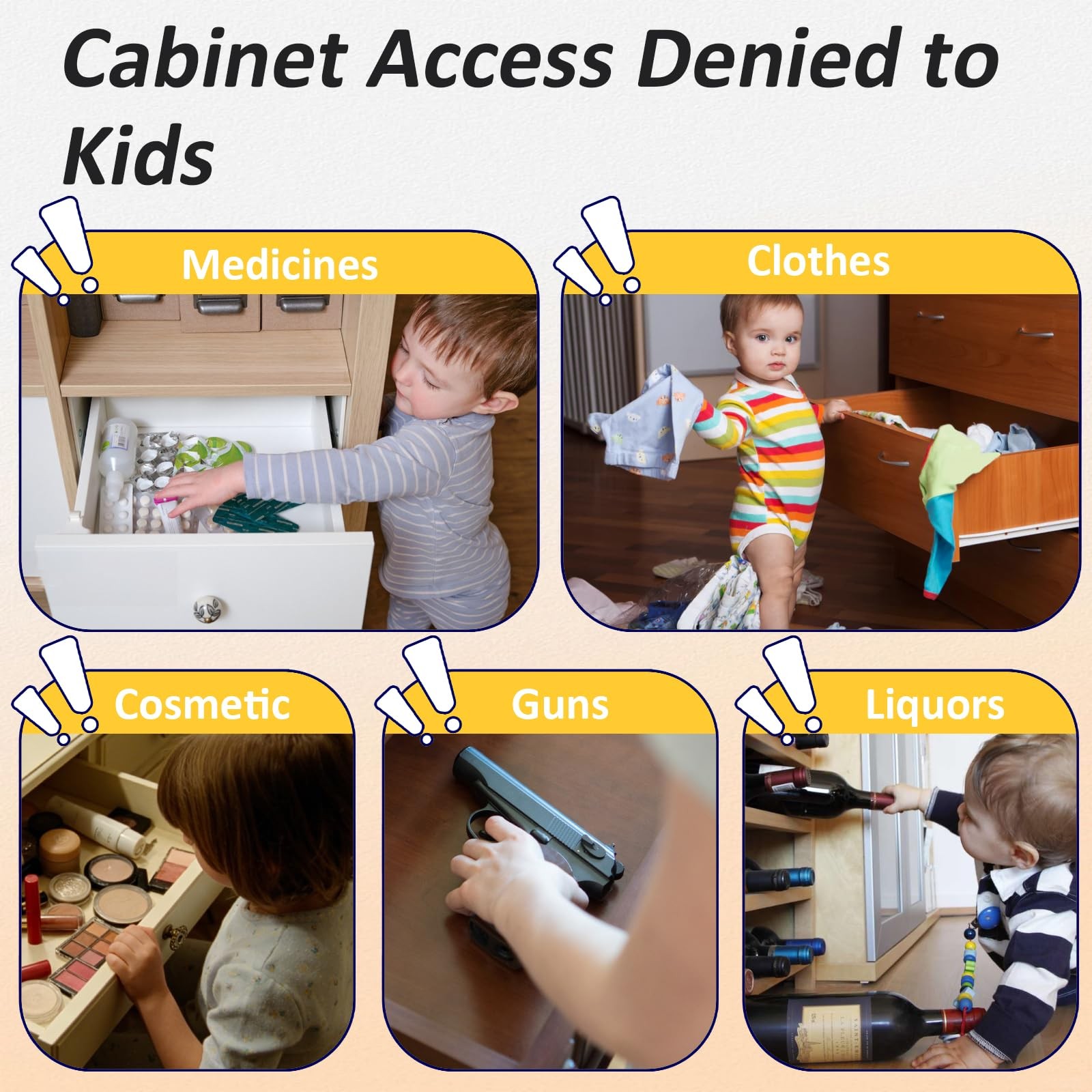 RFID Cupboard Lock, Bluetooth Electronic Child Proof Cupboard Cabinet Drawer …
