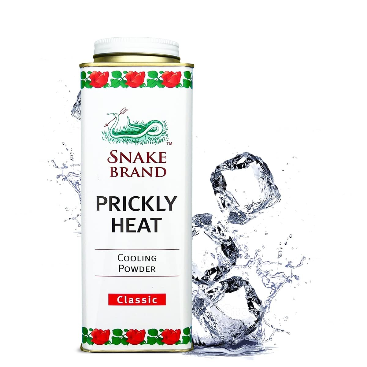Snake Brand Prickly Heat Cooling Powder For Everyday Use – Anti-Chafing Heat