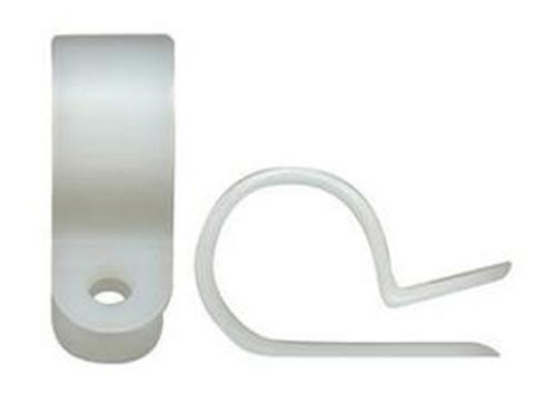 1Pc PRO POWER SPC11155 Fastener, Cushioned P Clip, Screw Mount Cable Clamp,
