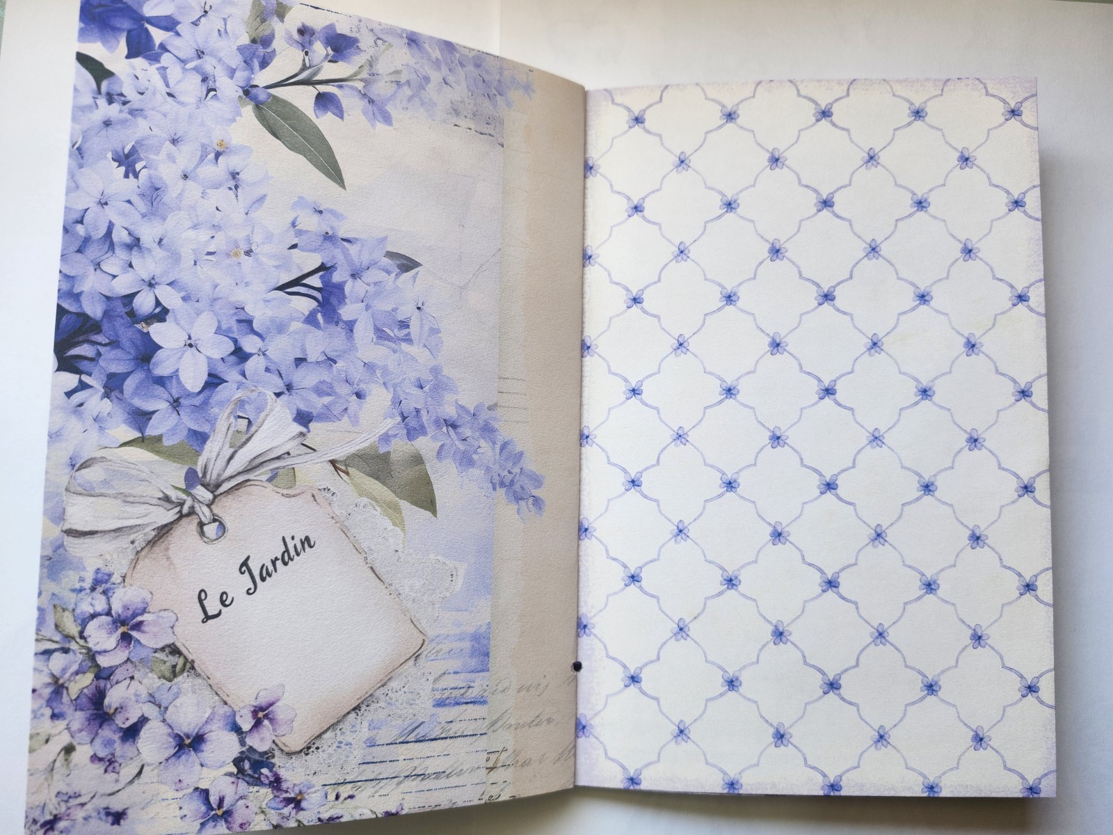 Junk Journal Blank Booklet «LAVENDER DREAMS» Vintage Purples 40pgs