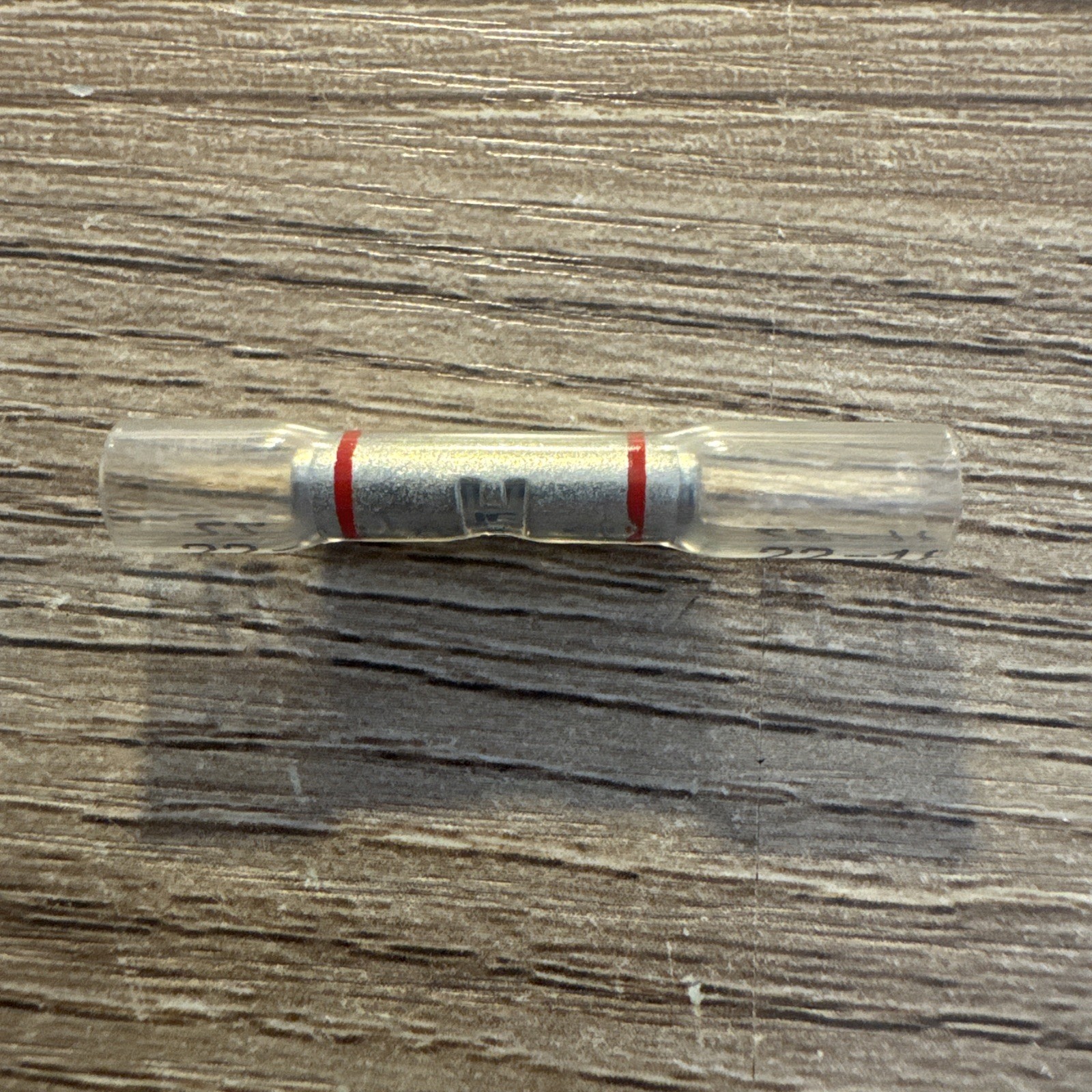 100 OptiSeal Heat Shrink Sealed Butt Connectors Crimp Clear Red Stripe 22-18 AWG