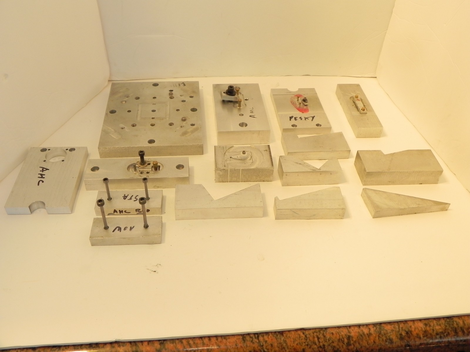 Machined Aluminum Pieces for Hobby Shop.