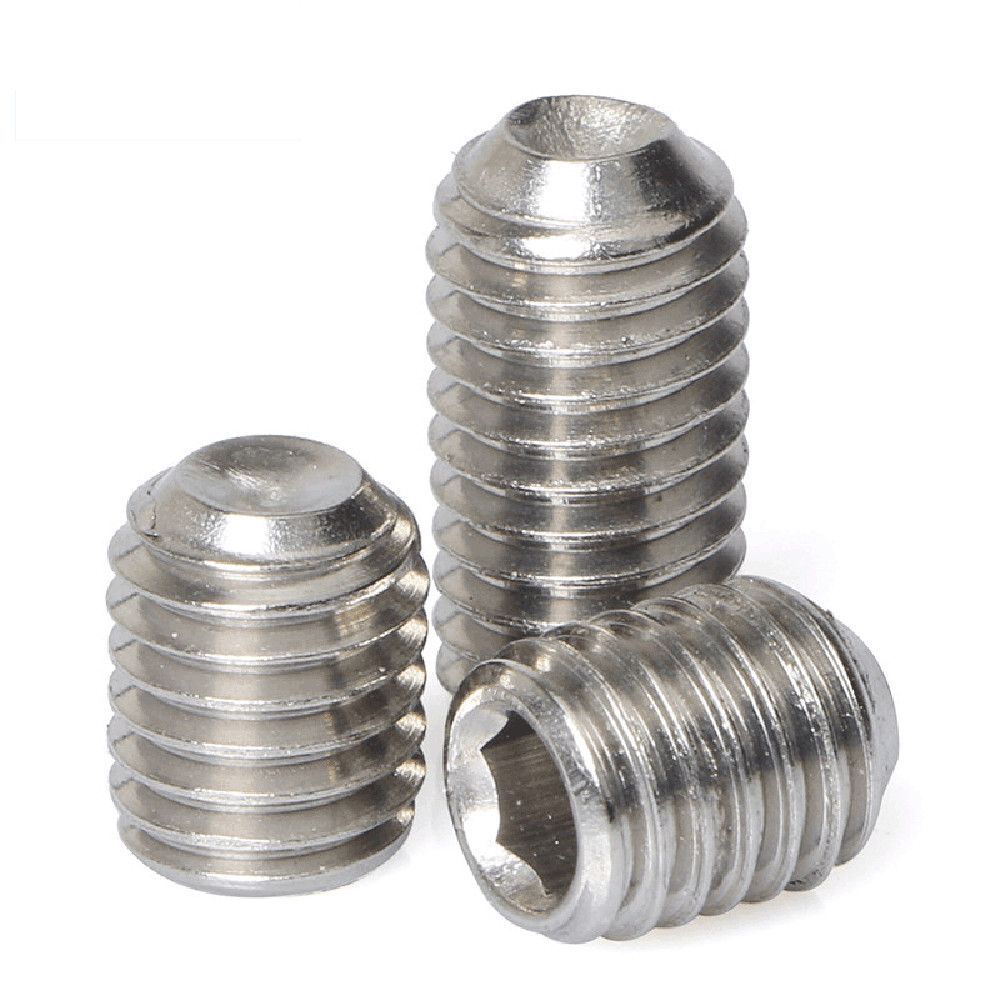 4mm / M4 X 3-50mm – 304 Stainless Steel Socket Set Screw Cup Point DIN 916