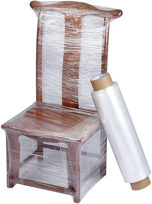 18″ x 1500′ 80 Gauge 2 Rolls Pallet Wrap Stretch Film Hand Shrink Wrap 1500FT