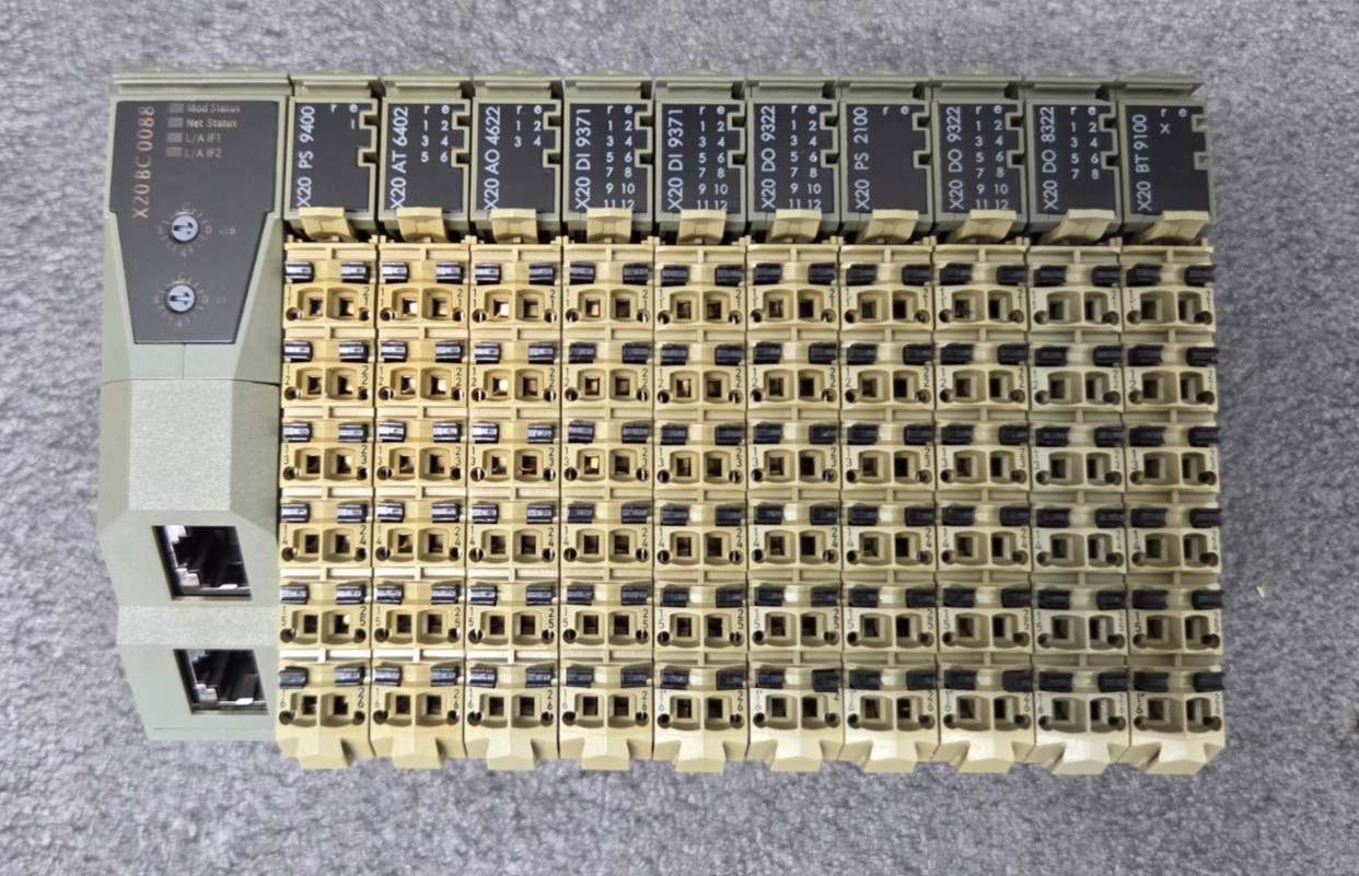 B & R Automation X20 BC 0088 Ethernet/IP Fieldbus Controller with 10 Modules
