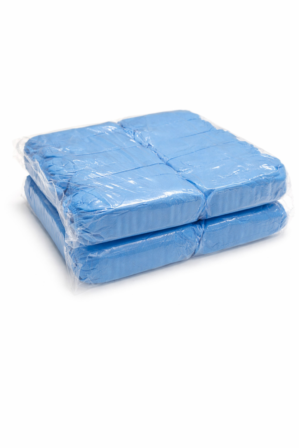 Blue Disposable Shoe Covers 100 Pack Non Woven Boot Covers Universal Fit
