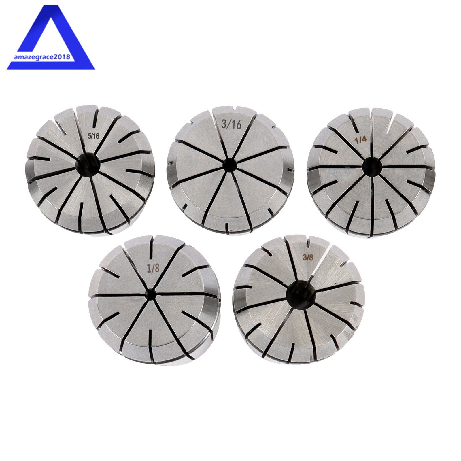 15 Pcs 1-/8» – 1» Collet Set R8 ER40 Shank Chuck Holder for Milling Machine