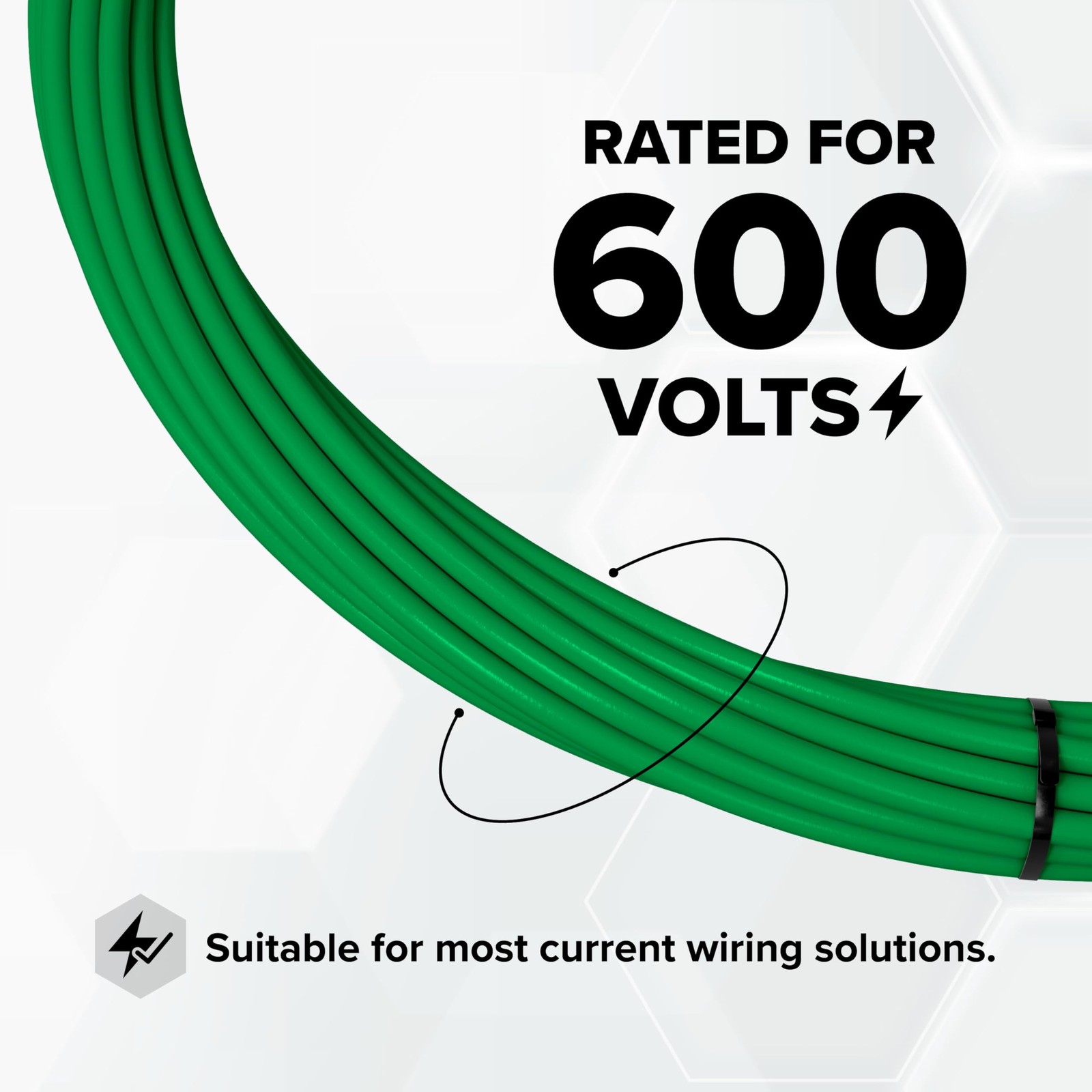 10 AWG Insulated Solid Copper THHN/THWN Wire 100 FT – 10 Gauge Ground Wire fo…